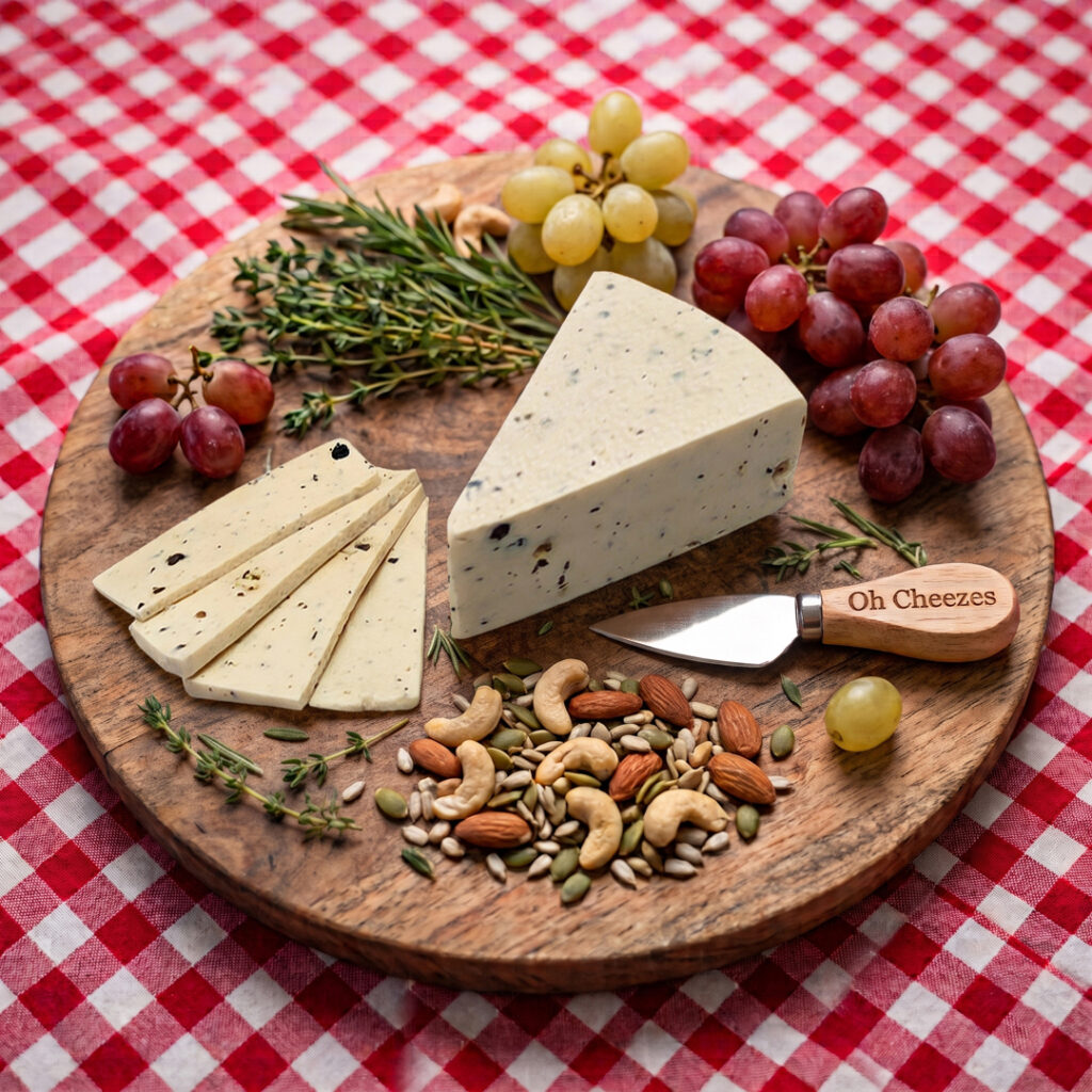 Black Pepper Truffle Black Pepper Truffle – Premium vegan cheese infused with luxury truffle and black pepper by Oh Cheezes Bali