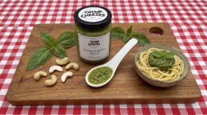 Cashew-Basil Pesto – Vibrant and fresh dairy-free pesto by Oh Cheezes Bali
