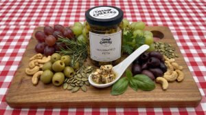 Marinated Feta – Cubed vegan feta marinated in herb-infused oil by Oh Cheezes Bali