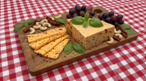 Tuscany – Artisanal vegan cheese infused with Italian herbs and sun-dried tomatoes by Oh Cheezes Bali